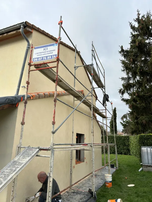 Rénovation de façade enduit RPE