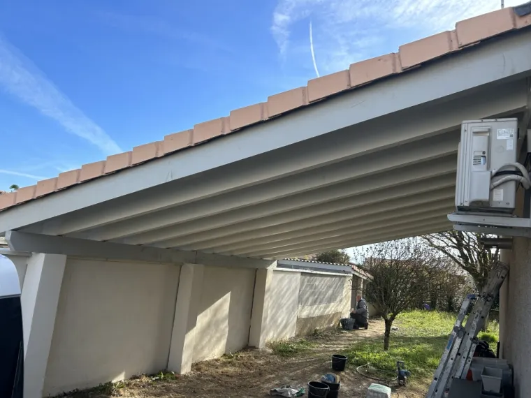 Peinture d’un carport à Romans sur Isère 