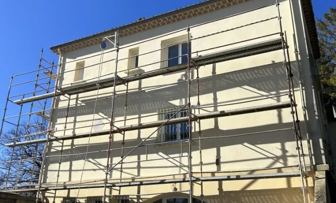 Peinture façade d’une maison à Montélimar 